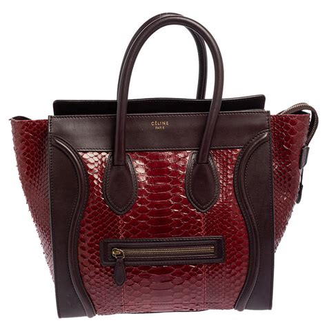 burgundy Céline Women Handbags 